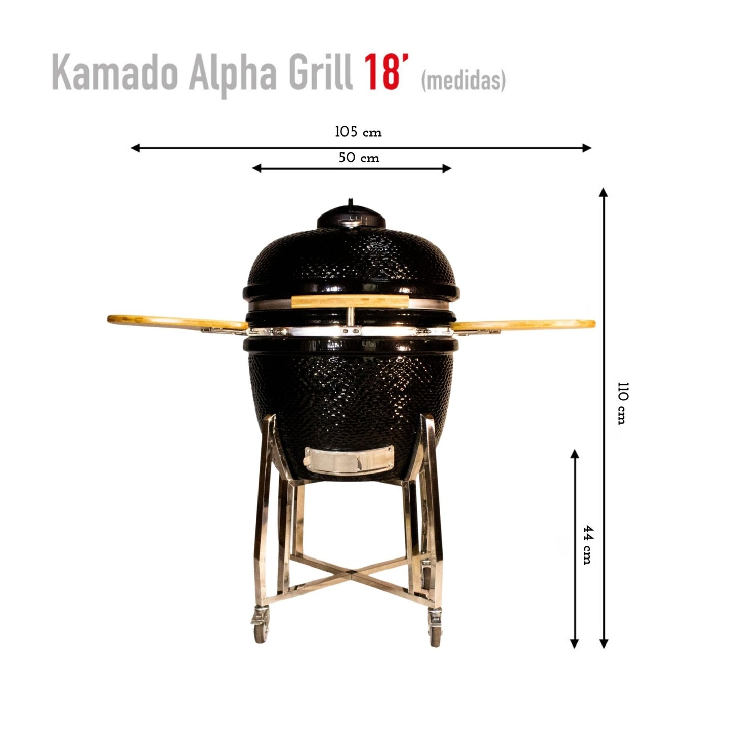 Kamado 18'' Negro