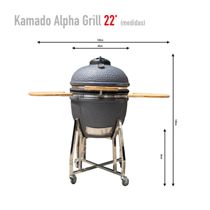 Kamado 22" Gris