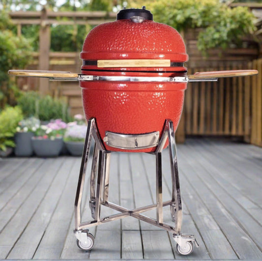 Kamado 22" Rojo - Alpha Grill